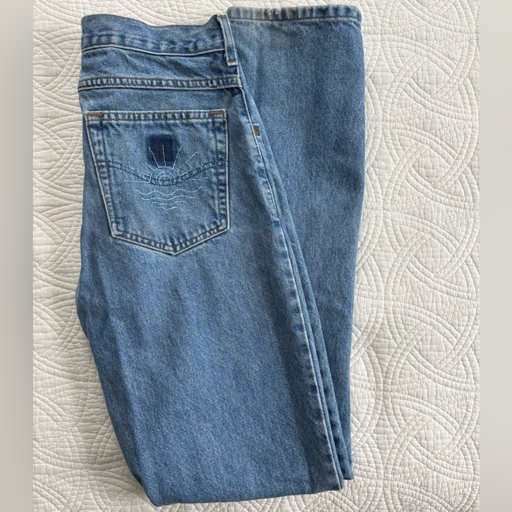 Carhartt Custom embroidered Vintage  Denim waist 30 inseam 34 - Picture 9 of 13